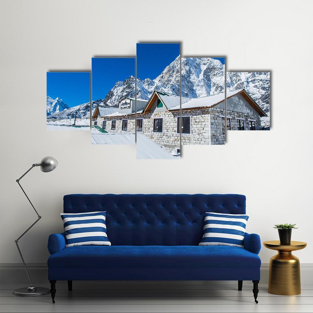 Everest Base Camp Canvas Wall Art-5 Star-Gallery Wrap-62" x 32"-Tiaracle