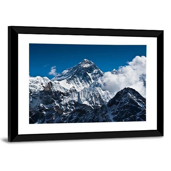 Everest Mountain Peak Canvas Wall Art-5 Horizontal-Gallery Wrap-22" x 12"-Tiaracle