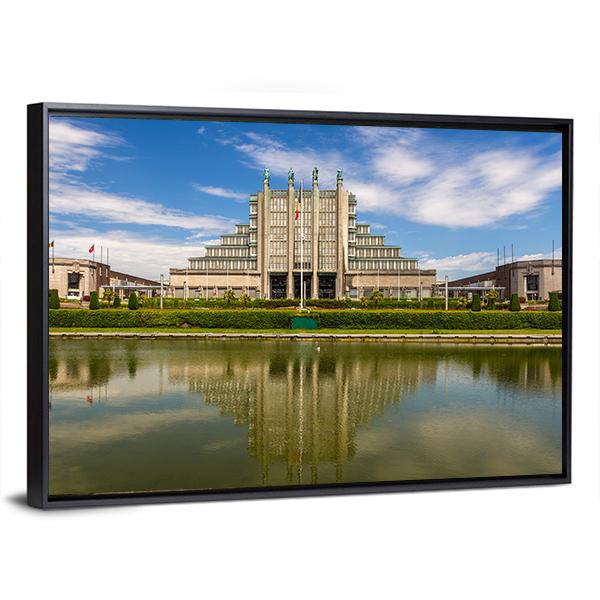 Exhibition Halls Brussels Canvas Wall Art-3 Horizontal-Gallery Wrap-25" x 16"-Tiaracle