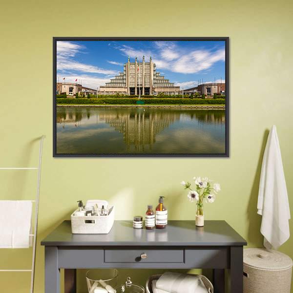 Exhibition Halls Brussels Canvas Wall Art-3 Horizontal-Gallery Wrap-25" x 16"-Tiaracle