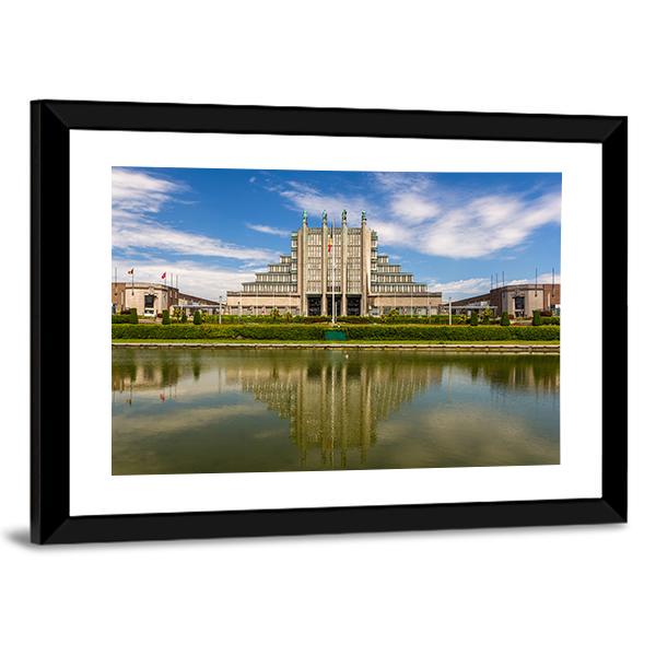 Exhibition Halls Brussels Canvas Wall Art-3 Horizontal-Gallery Wrap-25" x 16"-Tiaracle