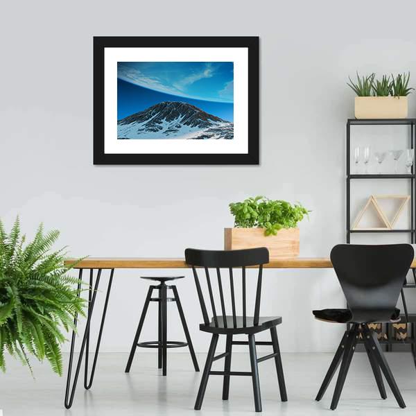 Exoplanets In Space From Mountain Canvas Wall Art-5 Horizontal-Gallery Wrap-22" x 12"-Tiaracle