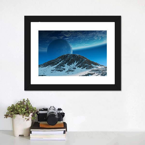 Exoplanets In Space Panoramic Canvas Wall Art-1 Piece-36" x 12"-Tiaracle