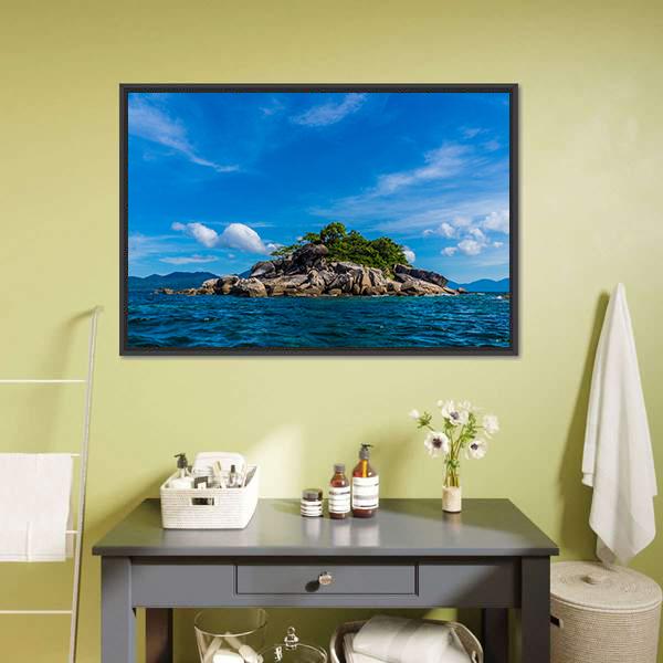 Exotic Island Thailand Canvas Wall Art-5 Horizontal-Gallery Wrap-22" x 12"-Tiaracle