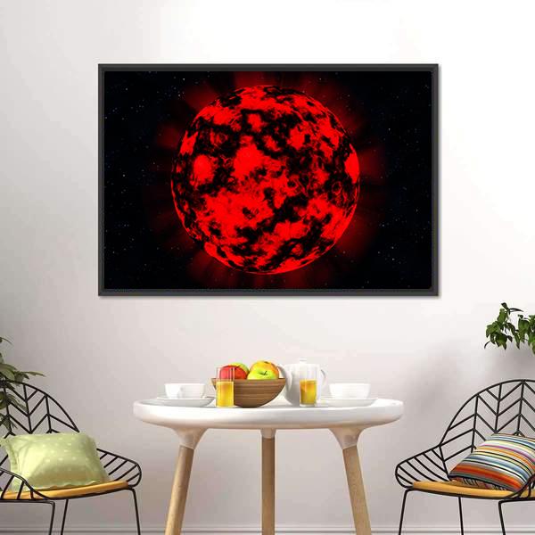 Explosion In Deep Space Canvas Wall Art-1 Piece-Floating Frame-24" x 16"-Tiaracle