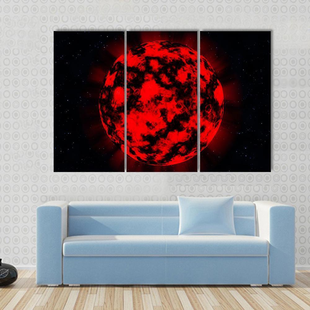 Explosion In Deep Space Canvas Wall Art-3 Horizontal-Gallery Wrap-37" x 24"-Tiaracle