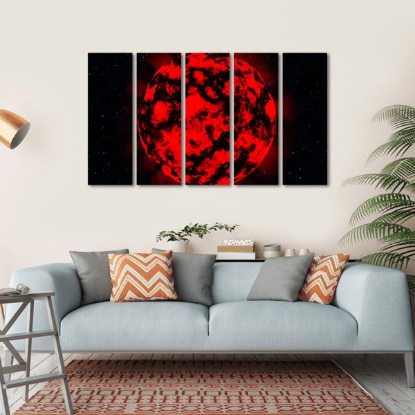 Explosion In Deep Space Canvas Wall Art-5 Horizontal-Gallery Wrap-22" x 12"-Tiaracle