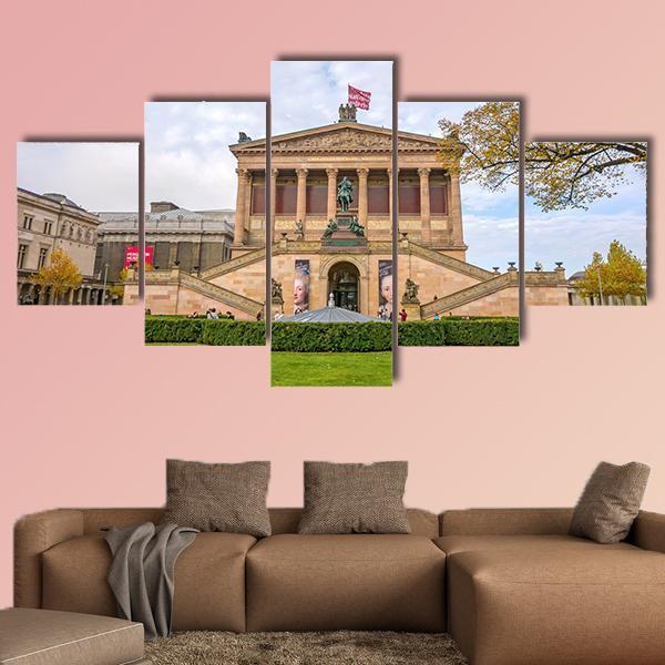 Alte Nationalgalerie Canvas Wall Art-5 Star-Gallery Wrap-62" x 32"-Tiaracle