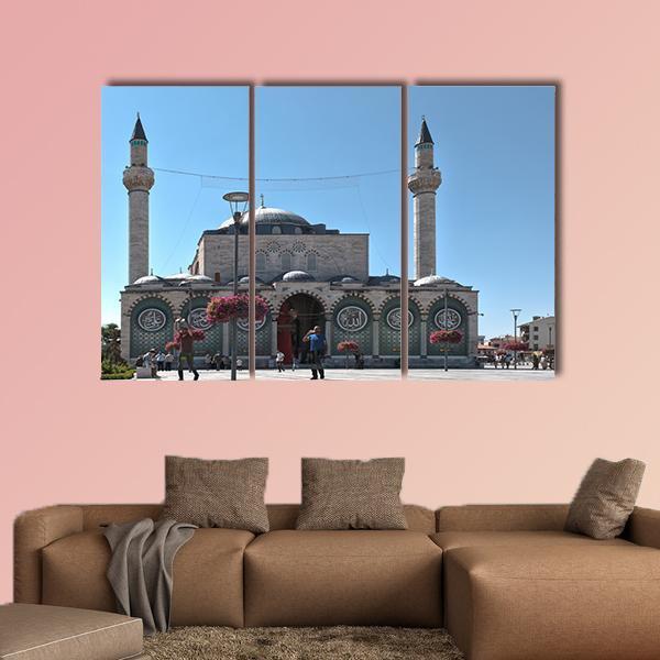 Selimiye Mosque Turkey Canvas Wall Art-3 Horizontal-Gallery Wrap-37" x 24"-Tiaracle