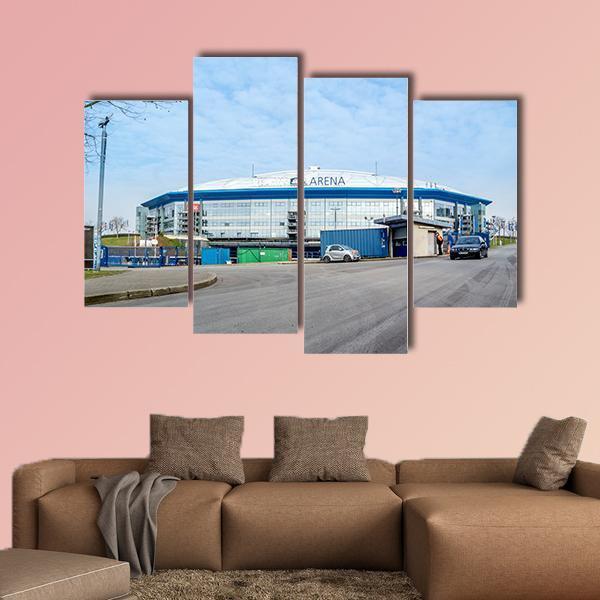 Veltins Arena Germany Canvas Wall Art-4 Pop-Gallery Wrap-50" x 32"-Tiaracle