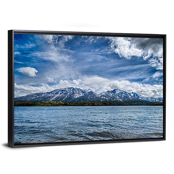 Extreme River Flow In Columbia Canvas Wall Art-3 Horizontal-Gallery Wrap-25" x 16"-Tiaracle