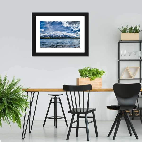 Extreme River Flow In Columbia Canvas Wall Art-3 Horizontal-Gallery Wrap-25" x 16"-Tiaracle