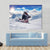 Extreme Snowboarding Man Canvas Wall Art-5 Horizontal-Gallery Wrap-22" x 12"-Tiaracle