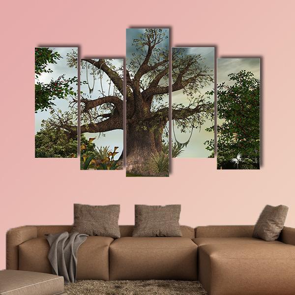 Fabulous Garden Canvas Wall Art-5 Pop-Gallery Wrap-47" x 32"-Tiaracle