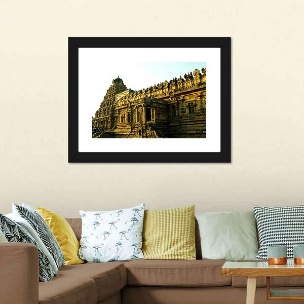 Facade Of The Architectural Wonder Canvas Wall Art-5 Horizontal-Gallery Wrap-22" x 12"-Tiaracle
