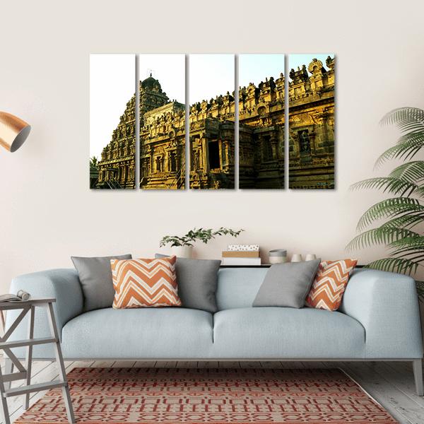 Facade Of The Architectural Wonder Canvas Wall Art-5 Horizontal-Gallery Wrap-22" x 12"-Tiaracle