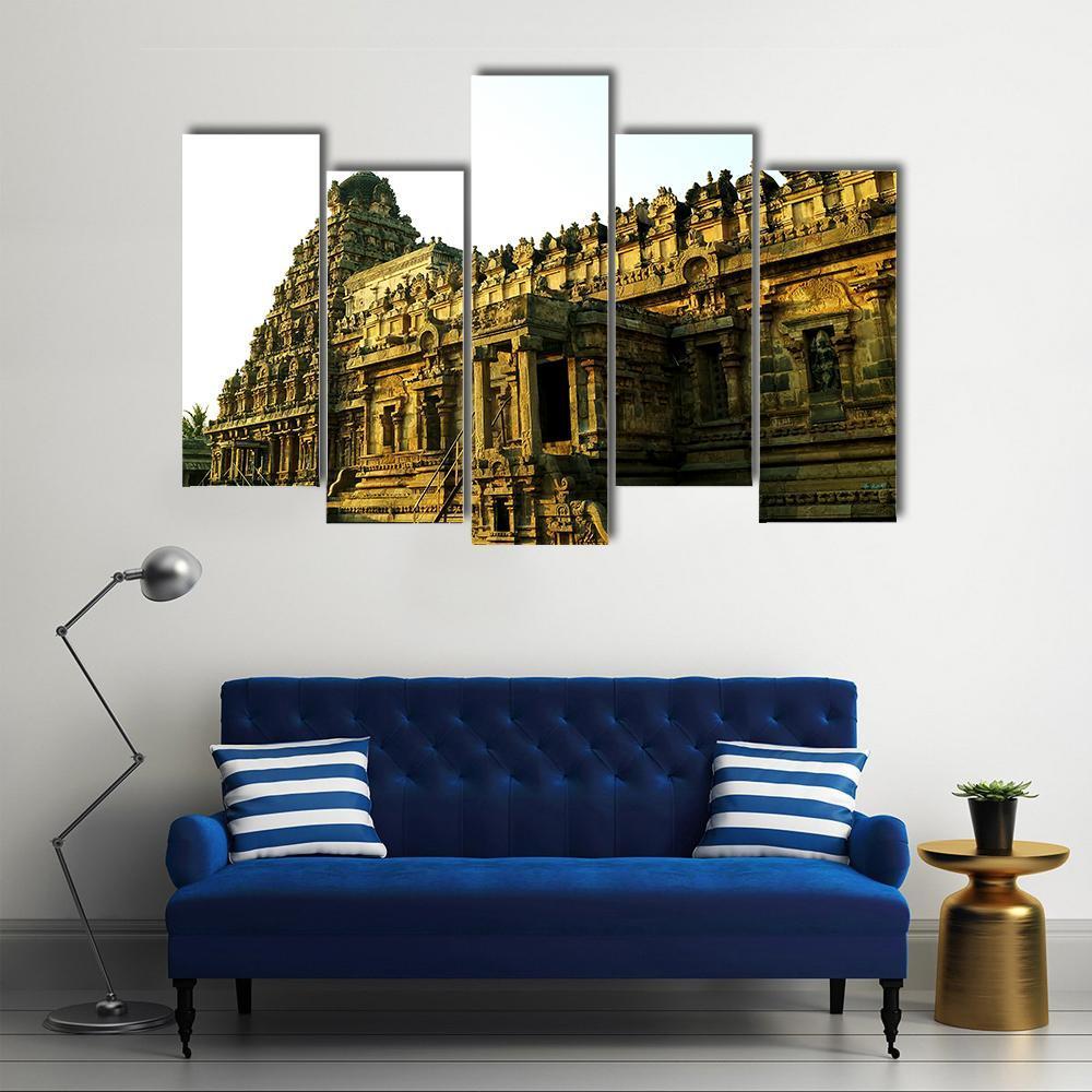 Facade Of The Architectural Wonder Canvas Wall Art-5 Pop-Gallery Wrap-47" x 32"-Tiaracle