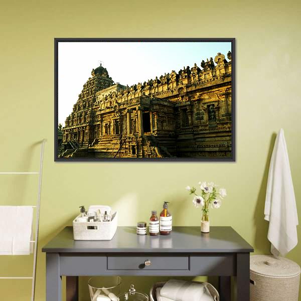 Facade Of The Architectural Wonder Canvas Wall Art-1 Piece-Floating Frame-24" x 16"-Tiaracle