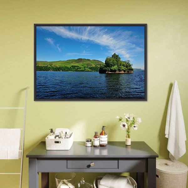 Factors Isle Scotland Canvas Wall Art-1 Piece-Floating Frame-24" x 16"-Tiaracle