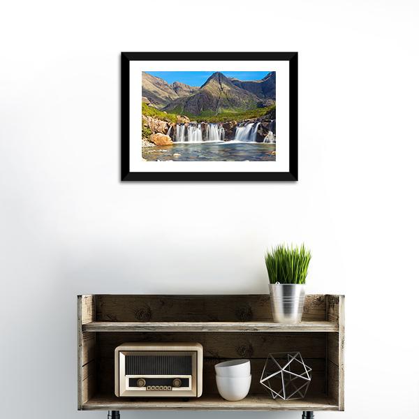 Fairy Pools Scotland Canvas Wall Art-1 Piece-Framed Print-20" x 16"-Tiaracle