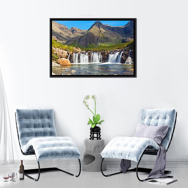 Fairy Pools Scotland Canvas Wall Art-3 Horizontal-Gallery Wrap-25" x 16"-Tiaracle