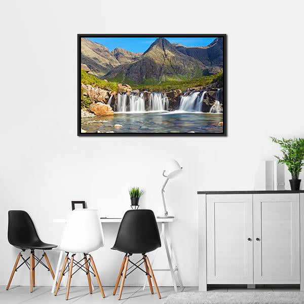 Fairy Pools Scotland Canvas Wall Art-3 Horizontal-Gallery Wrap-25" x 16"-Tiaracle