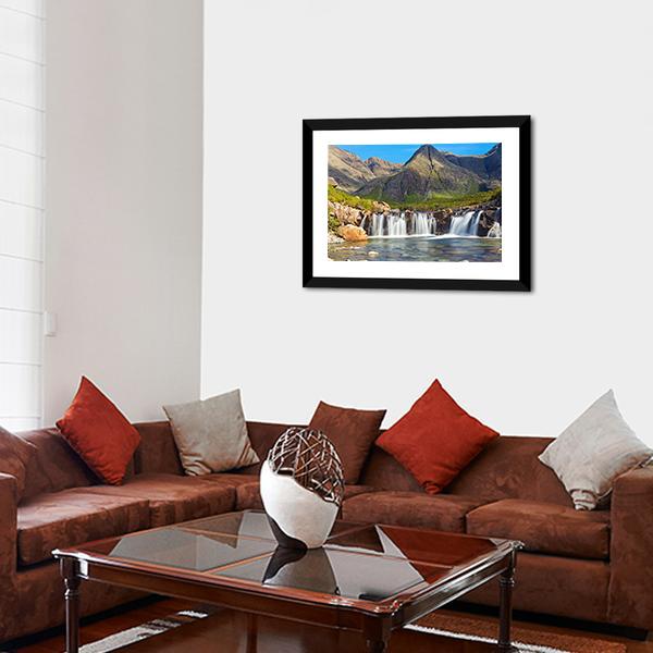 Fairy Pools Scotland Canvas Wall Art-3 Horizontal-Gallery Wrap-25" x 16"-Tiaracle