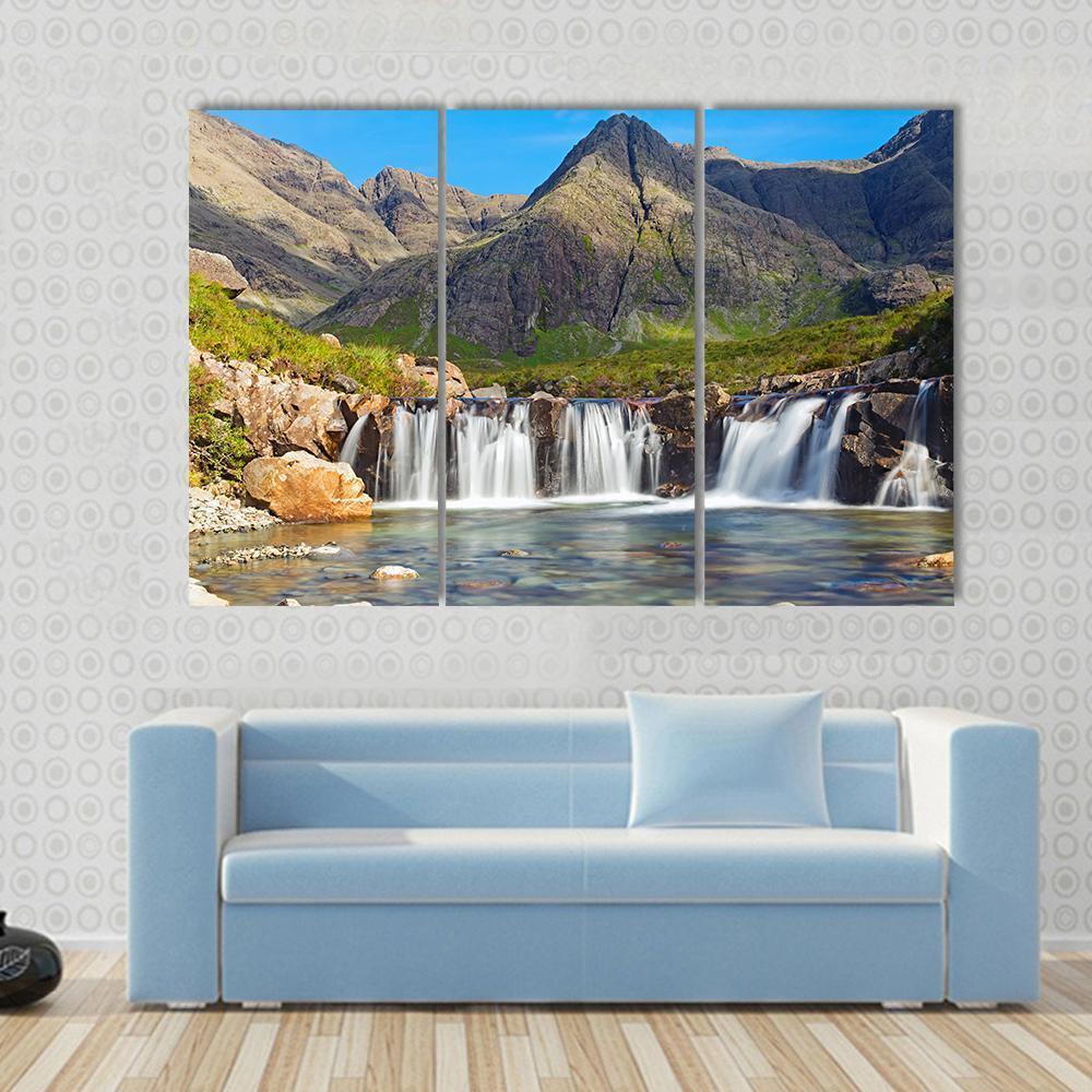 Fairy Pools Scotland Canvas Wall Art-3 Horizontal-Gallery Wrap-37" x 24"-Tiaracle