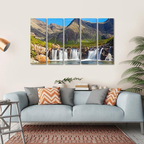 Fairy Pools Scotland Canvas Wall Art-5 Horizontal-Gallery Wrap-22" x 12"-Tiaracle