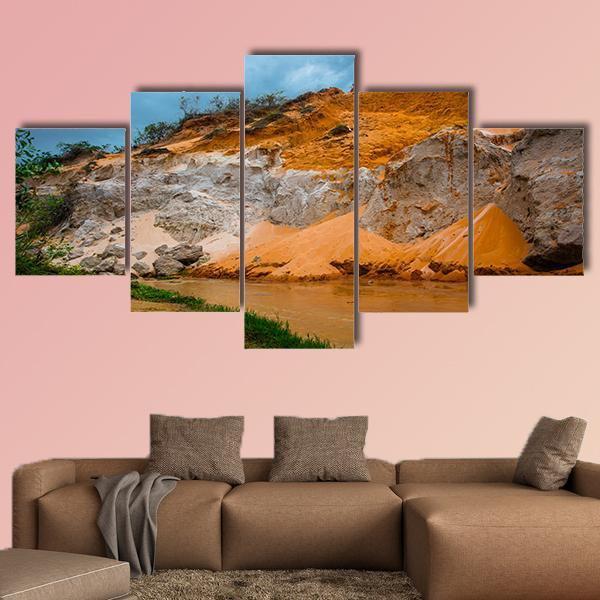 Fairy Stream Vietnam Canvas Wall Art-5 Star-Gallery Wrap-62" x 32"-Tiaracle