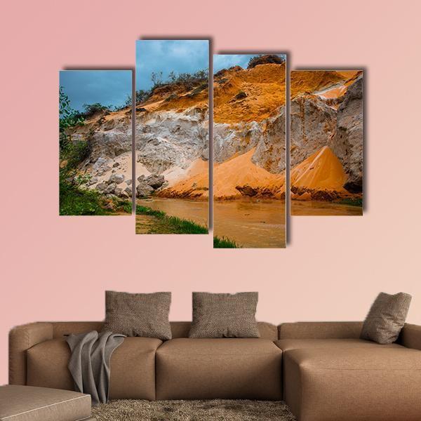 Fairy Stream Vietnam Canvas Wall Art-4 Pop-Gallery Wrap-50" x 32"-Tiaracle