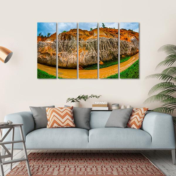 Fairy Stream Vietnam Canvas Wall Art-5 Horizontal-Gallery Wrap-22" x 12"-Tiaracle
