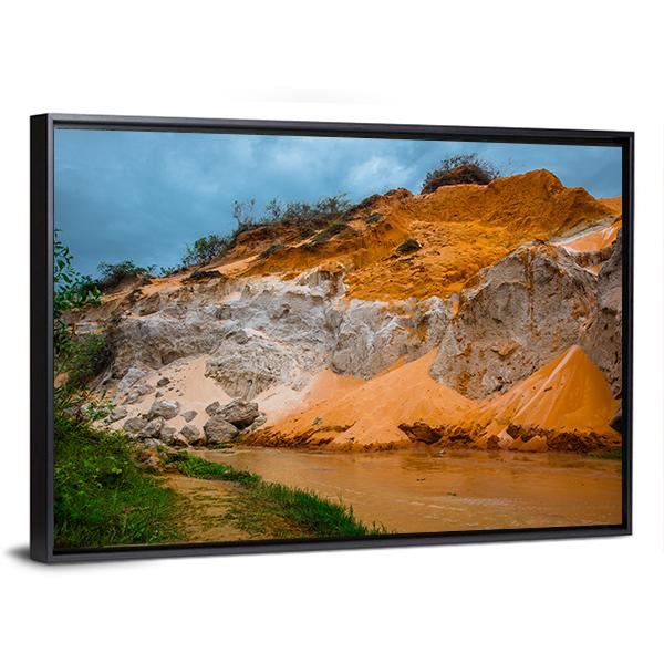 Fairy Stream Vietnam Canvas Wall Art-3 Horizontal-Gallery Wrap-25" x 16"-Tiaracle