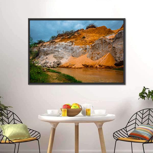 Fairy Stream Vietnam Canvas Wall Art-3 Horizontal-Gallery Wrap-25" x 16"-Tiaracle