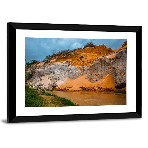Fairy Stream Vietnam Canvas Wall Art-3 Horizontal-Gallery Wrap-25" x 16"-Tiaracle