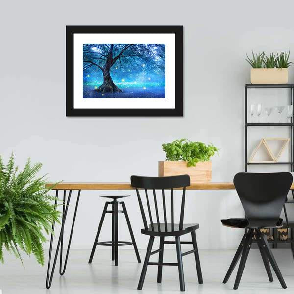Fairy Tree Canvas Wall Art-3 Horizontal-Gallery Wrap-25" x 16"-Tiaracle
