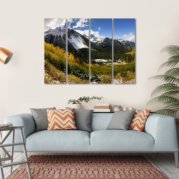 Fall Color In Ridgway Colorado Canvas Wall Art-4 Horizontal-Gallery Wrap-34" x 24"-Tiaracle