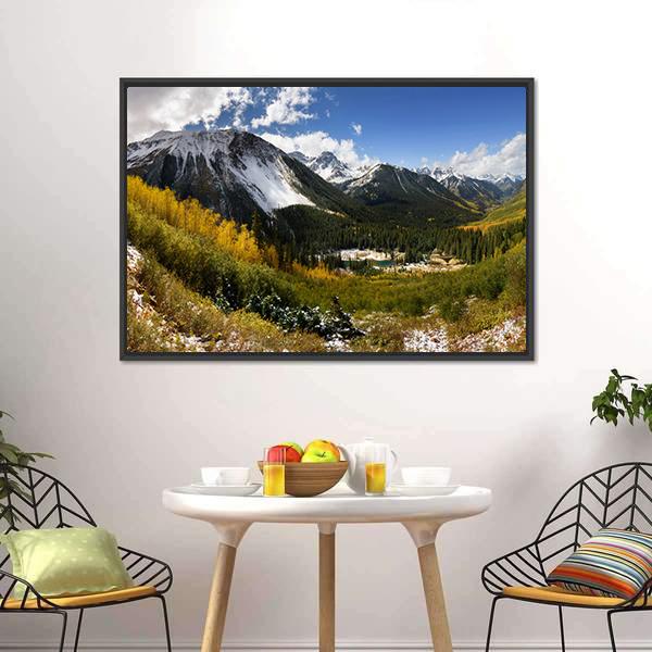 Fall Color In Ridgway Colorado Canvas Wall Art-5 Horizontal-Gallery Wrap-22" x 12"-Tiaracle