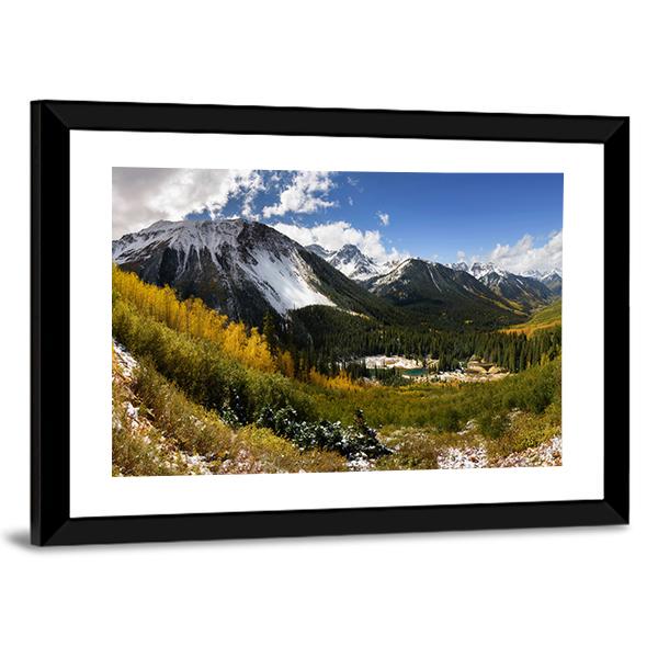 Fall Color In Ridgway Colorado Canvas Wall Art-5 Horizontal-Gallery Wrap-22" x 12"-Tiaracle