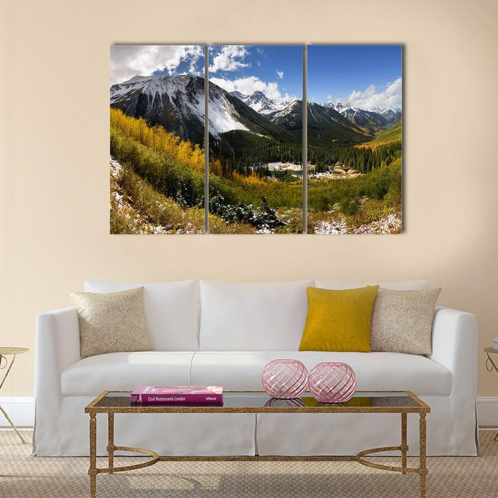 Fall Color In Ridgway Colorado Canvas Wall Art-3 Horizontal-Gallery Wrap-37" x 24"-Tiaracle