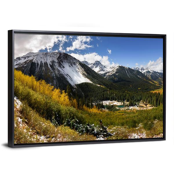 Fall Color In Ridgway Colorado Canvas Wall Art-3 Horizontal-Gallery Wrap-25" x 16"-Tiaracle