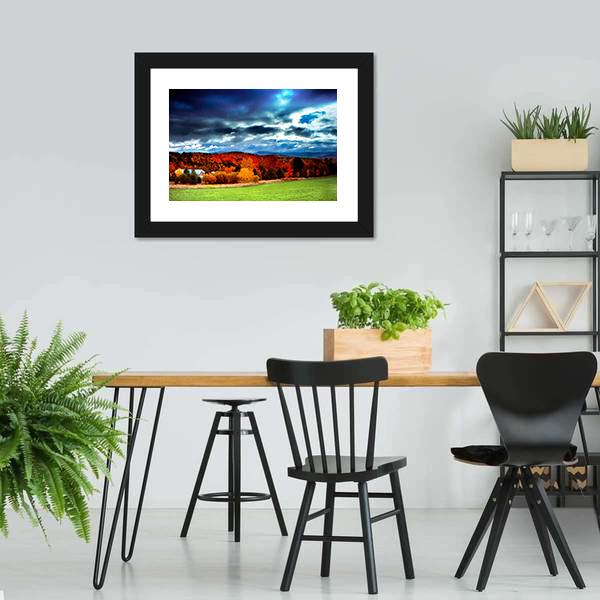 Fall Foliage Vermont Canvas Wall Art-5 Horizontal-Gallery Wrap-22" x 12"-Tiaracle