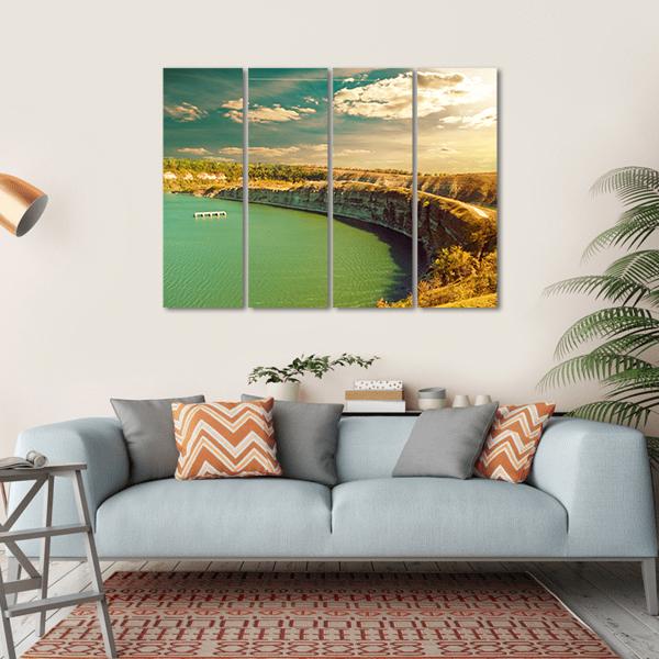 Fall River Canyon Canvas Wall Art-4 Horizontal-Gallery Wrap-34" x 24"-Tiaracle