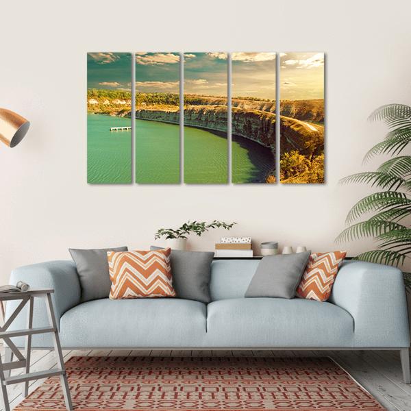 Fall River Canyon Canvas Wall Art-5 Horizontal-Gallery Wrap-22" x 12"-Tiaracle