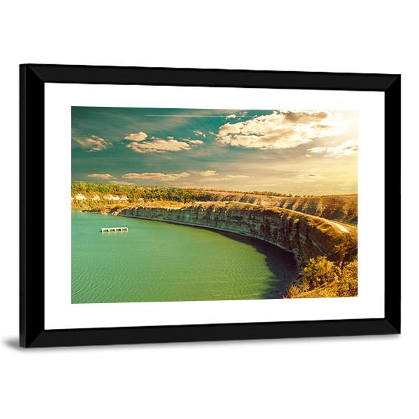 Fall River Canyon Canvas Wall Art-3 Horizontal-Gallery Wrap-25" x 16"-Tiaracle