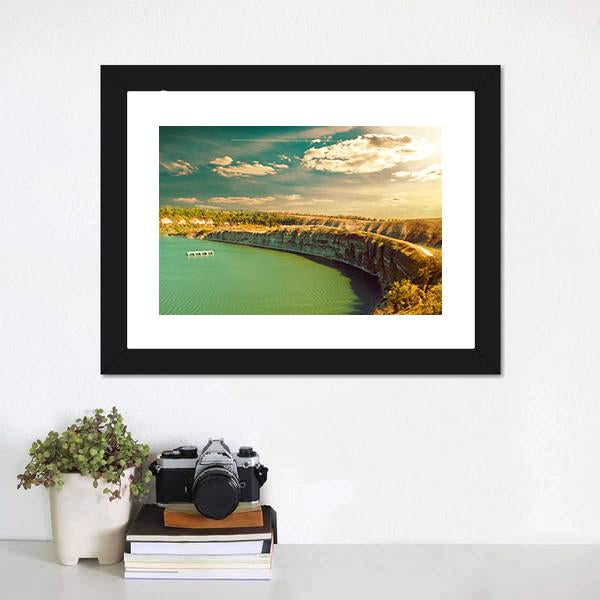 Fall River Canyon Canvas Wall Art-1 Piece-Framed Print-20" x 16"-Tiaracle