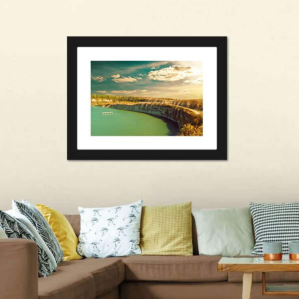 Fall River Canyon Canvas Wall Art-3 Horizontal-Gallery Wrap-25" x 16"-Tiaracle
