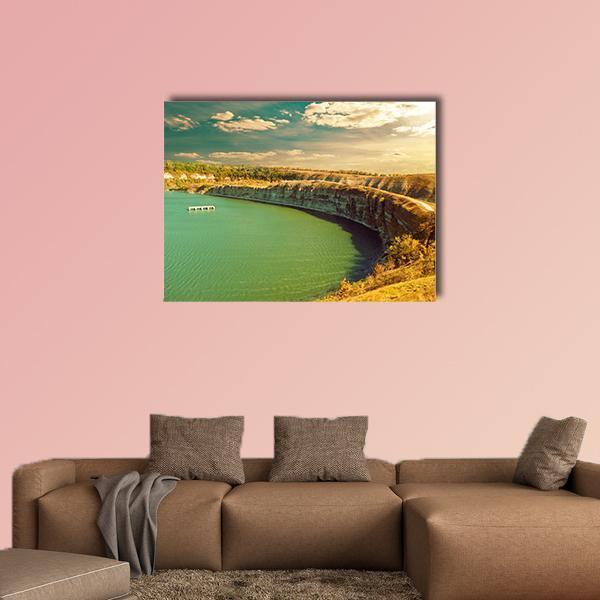 Fall River Canyon Canvas Wall Art-1 Piece-Gallery Wrap-48" x 32"-Tiaracle