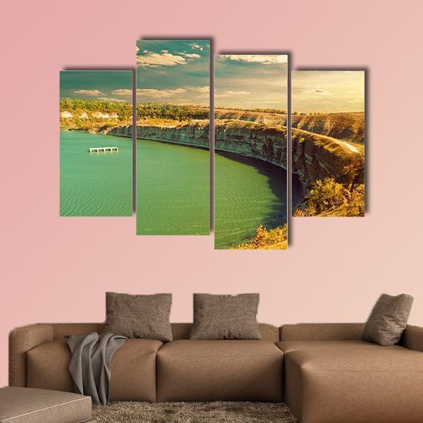 Fall River Canyon Canvas Wall Art-4 Pop-Gallery Wrap-50" x 32"-Tiaracle