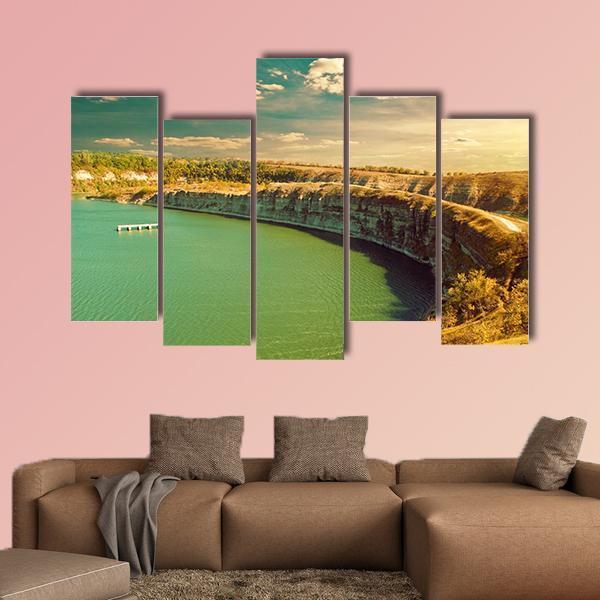 Fall River Canyon Canvas Wall Art-5 Pop-Gallery Wrap-47" x 32"-Tiaracle